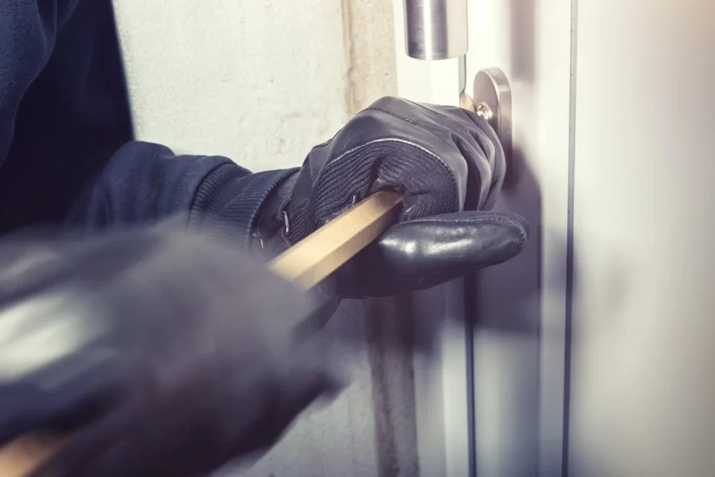breaking into a protected home with an alarm security system