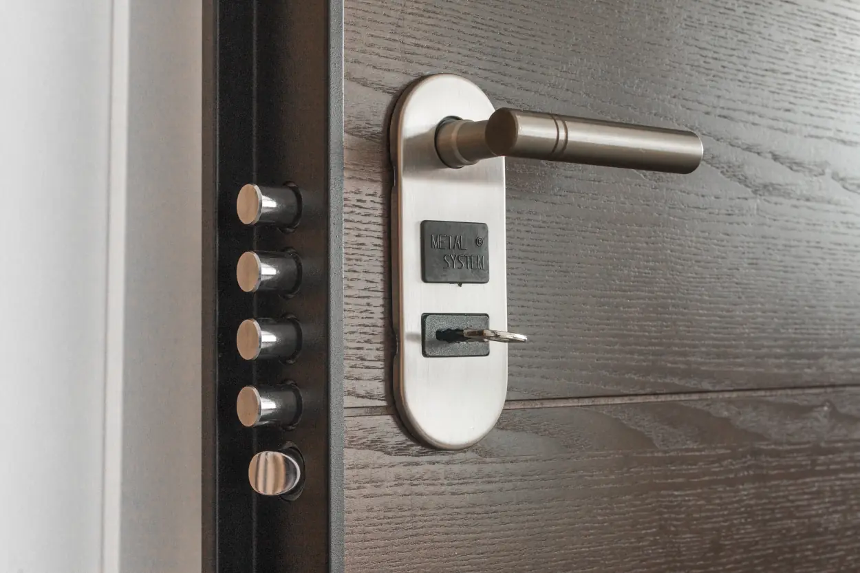 Advanced Home Security locked door